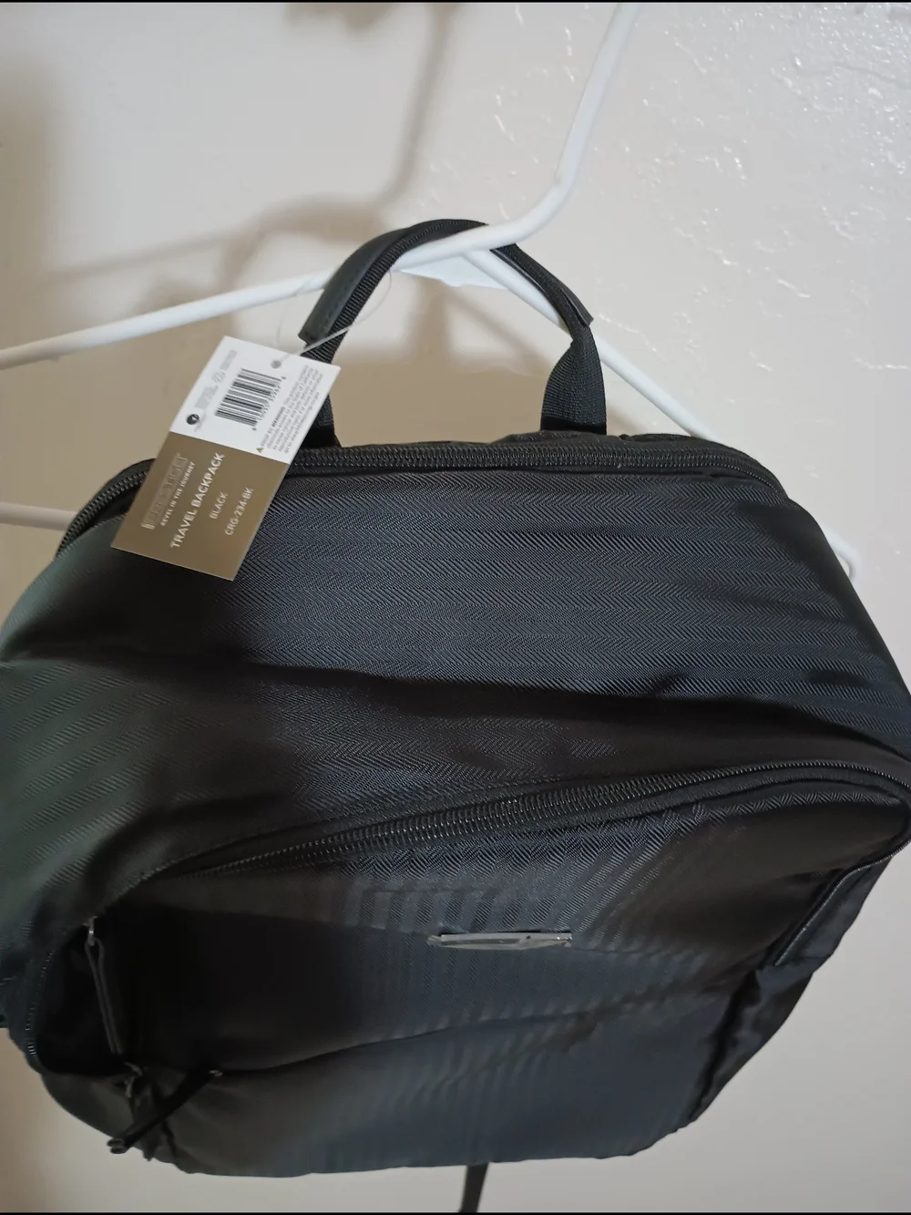 Source Unknown Black Men's Travel Backpack